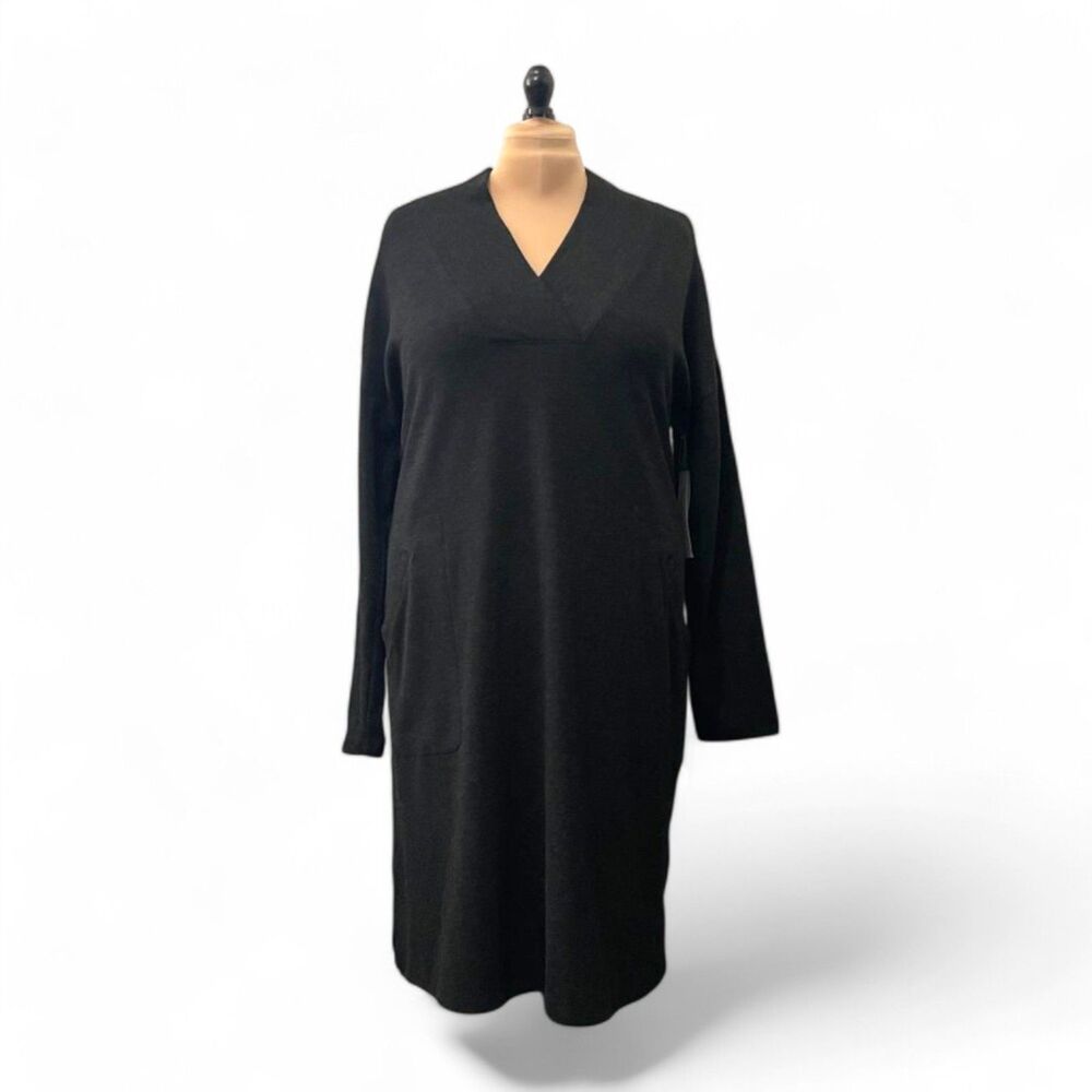 LIZ CLAIBORNE T-Shirt Dress with pockets and Long Sleeves! Size XXL